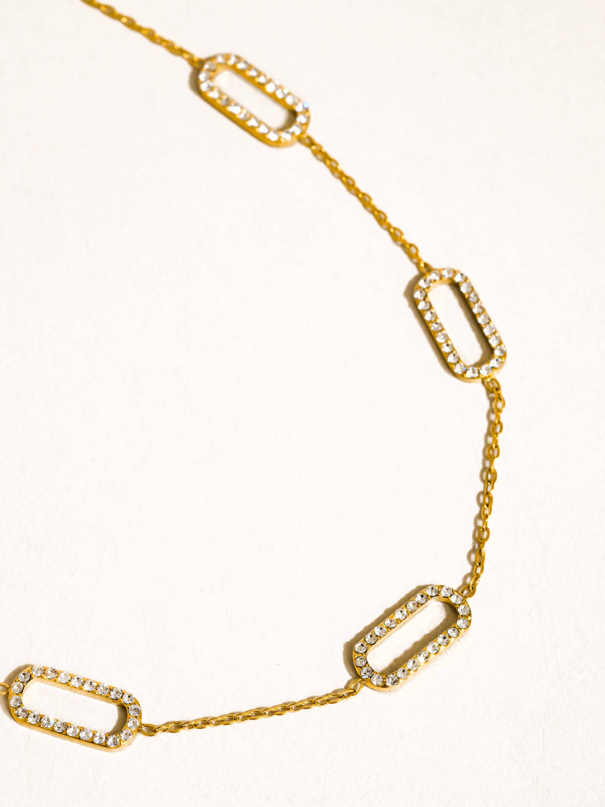 Burnisse 18K Gold Non-Tarnish Dainty Chain Necklace: Yellow Gold