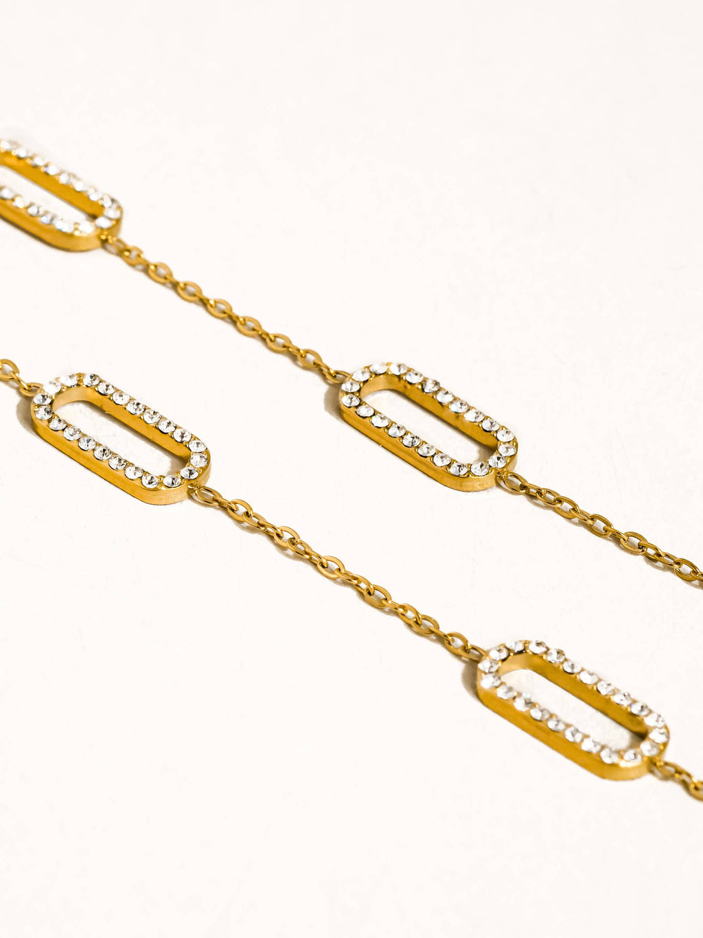 Burnisse 18K Gold Non-Tarnish Dainty Chain Necklace: Yellow Gold