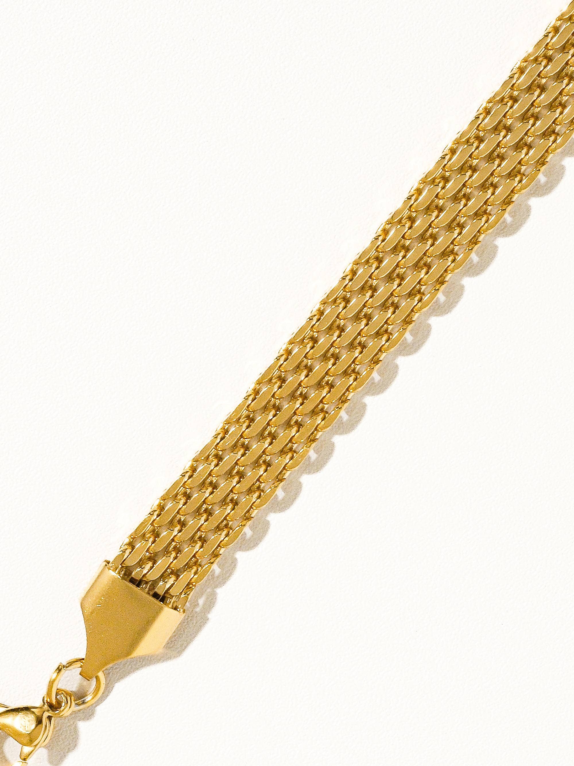 Caden 18K Gold Non-Tarnish Bold Chain Bracelet: Yellow Gold